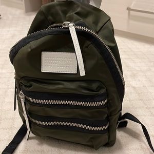 Marc Jacobs Small Green Zipper Backpack